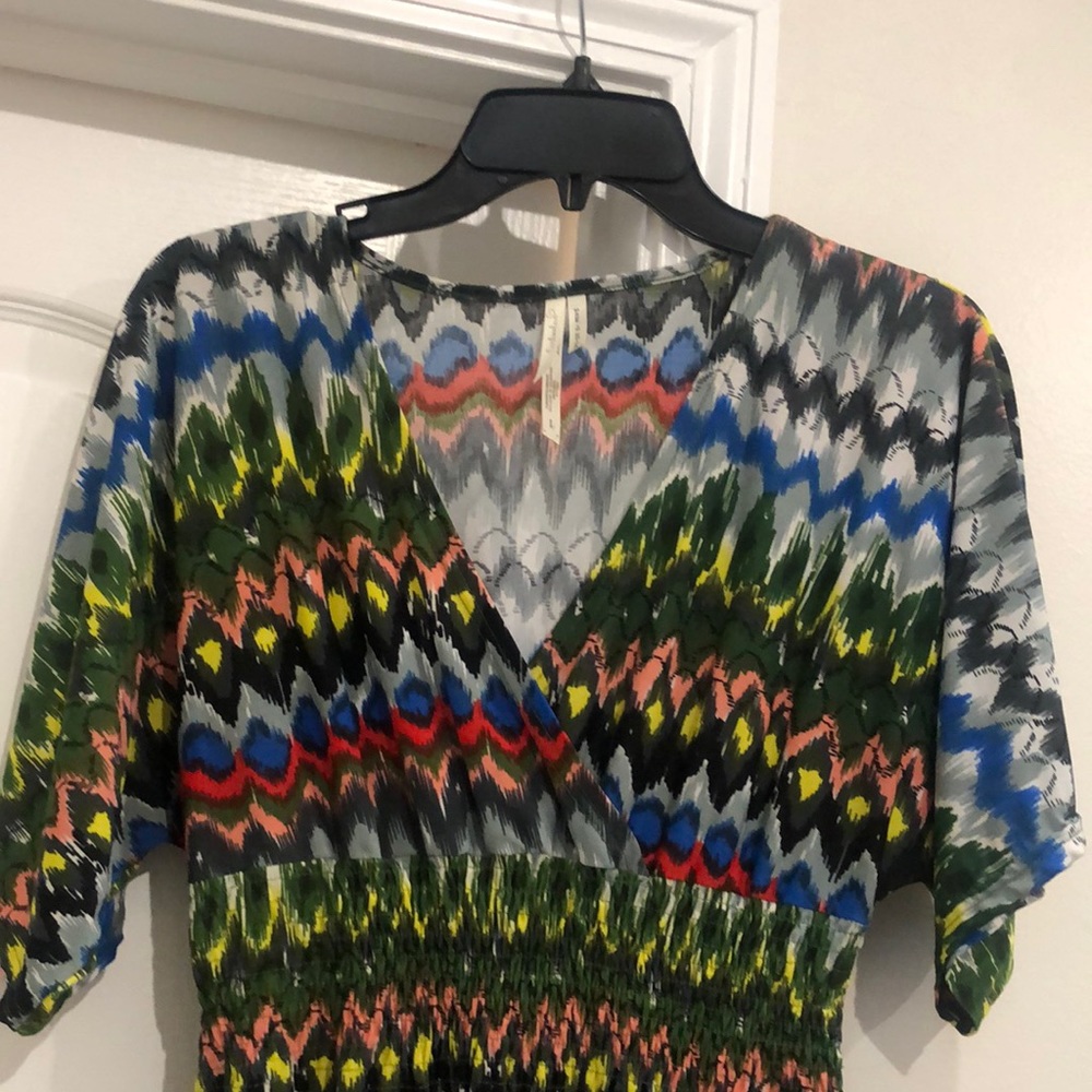 Tie-dye print dress
